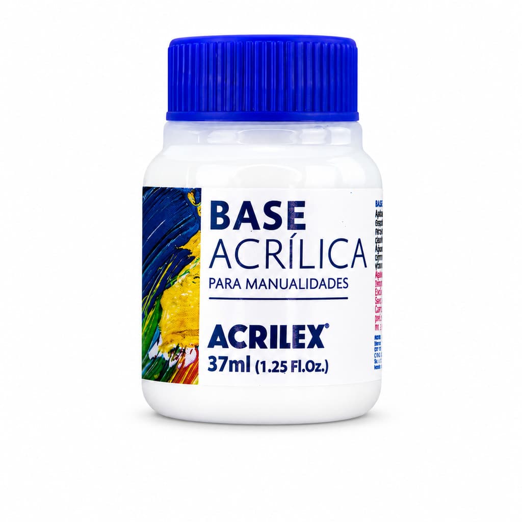 Base Acrílica Acrilex 37ml Branca Para Artesanato Manualidades Pintura e Preparação de Superfícies