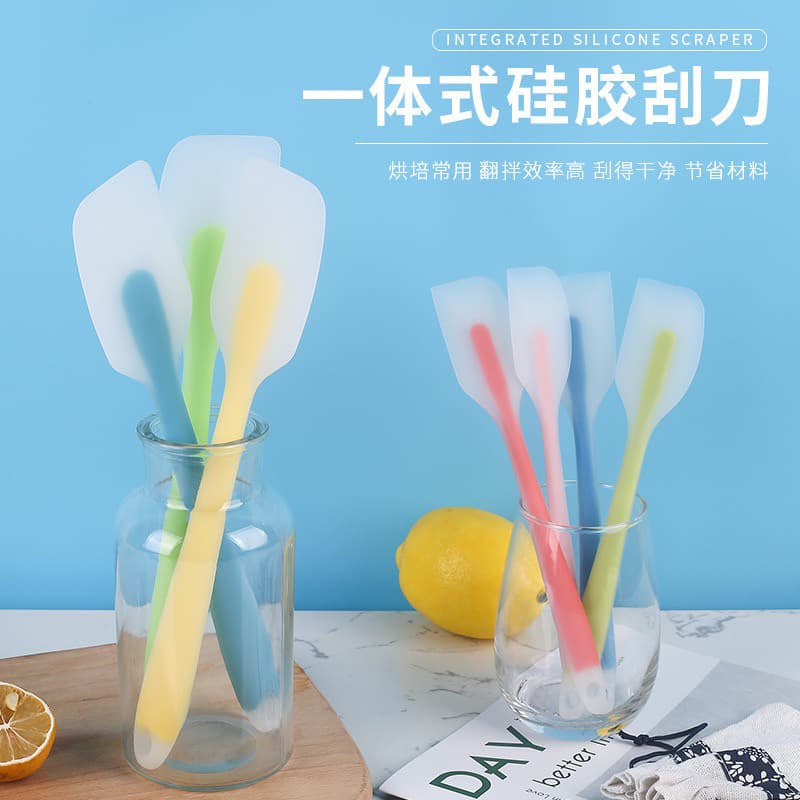 Espátula de silicone translúcida integrada espátula silicone grande bolo espátula de silicone cozimento