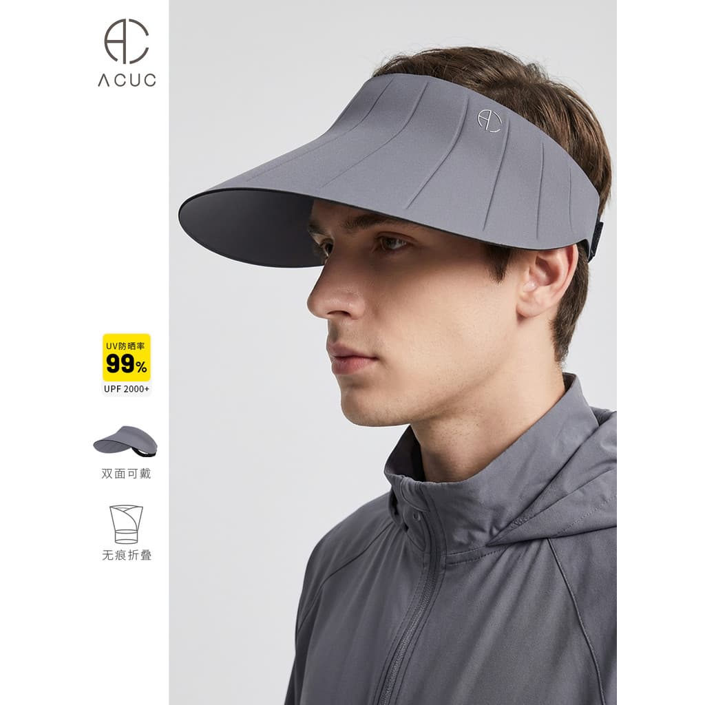 Chapéu ACUC estilo masculino 2026 novo estilo verão chapéu de sol masculino ao ar livre circunferência da cabeça grande