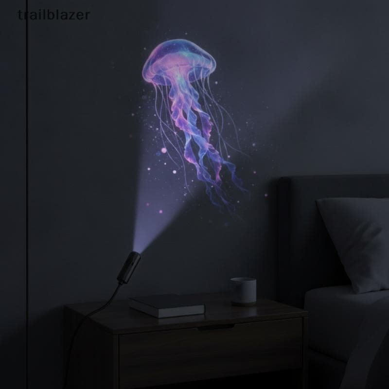 Marine Life USB Night Projector Light 8 Padrões Variados Com Eficiência Energética Para Decoração De Festas De Fim De An