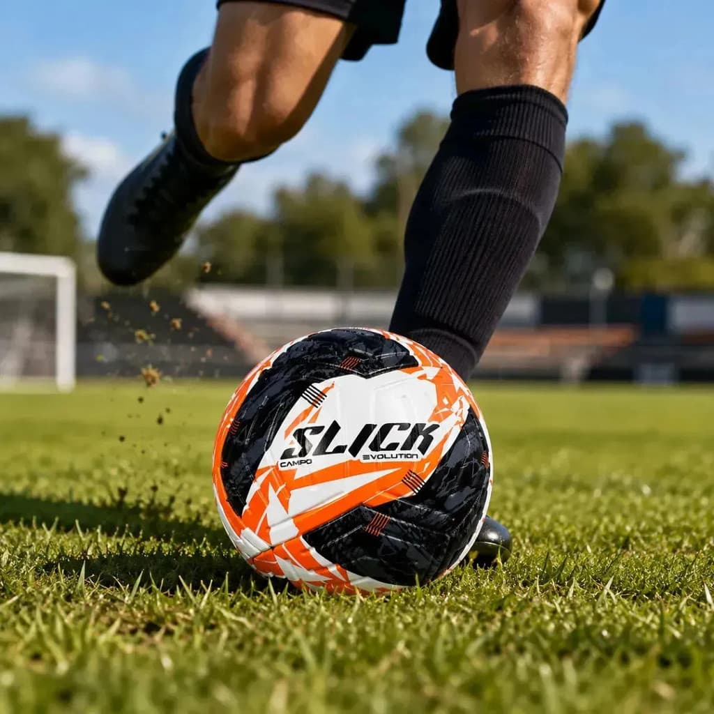 Bola de Futebol Dualt Slick Evolution Esporte Lazer Treino Recreativo Envio Sem Inflar
