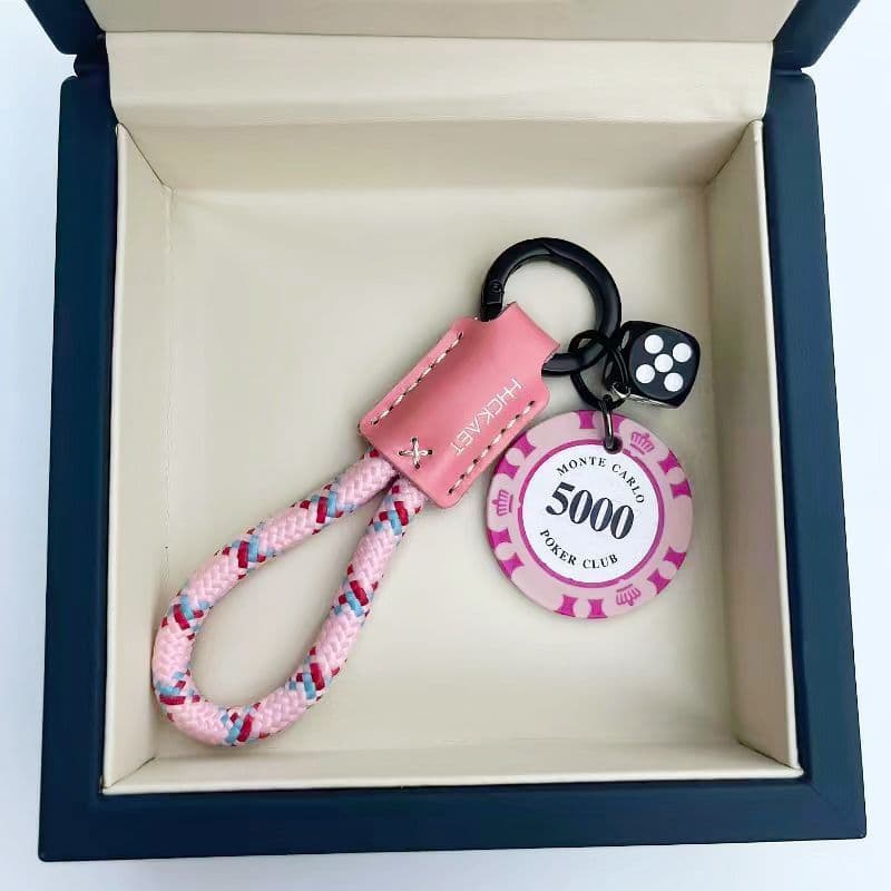 Chaveiro para Carro Good Luck Weaves, Corda de Couro de Alta Qualidade, Chaveiro para Viagens ao Ar Livre