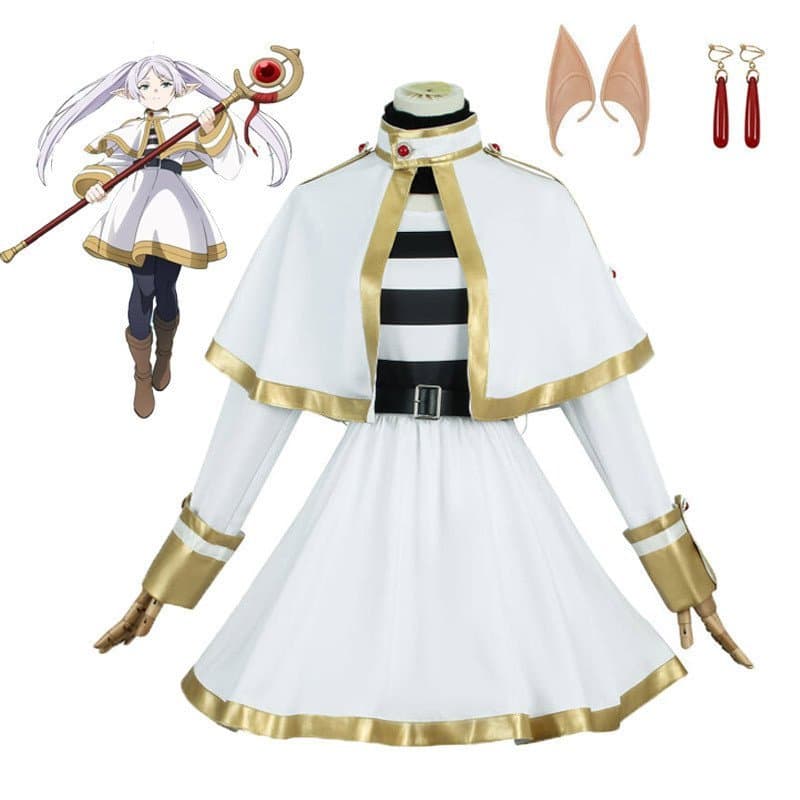 Anime Frieren Além Da Jornada Traje Elfo Menina Frierenren Cosplay Vestido Lolita De Halloween