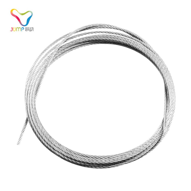 Corda de pular de corrida vibrante de 2.9 m, corda sobressalente de 1.2 mm, fio de aço nu de 2.5 mm/corda de aço de comp
