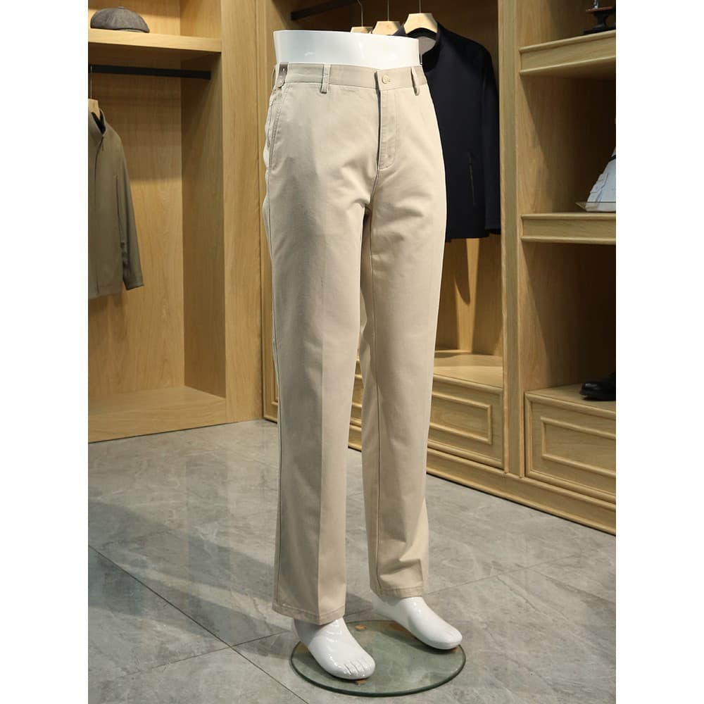 Roupas do dia dos pais pai livre meia-idade puro algodão calças casuais masculinas soltas cintura alta média calças reta
