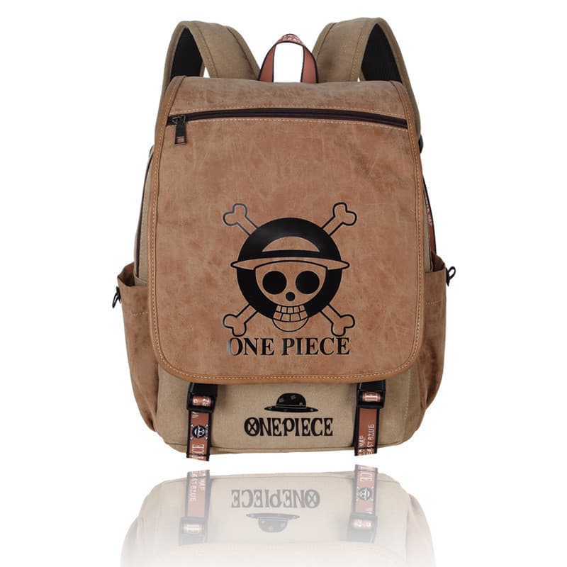 Mochilas de Lona com Temática de Anime 2024: "Meu Vizinho Totoro," "Ataque dos Titãs," "One Piece" - Mochilas AXUE