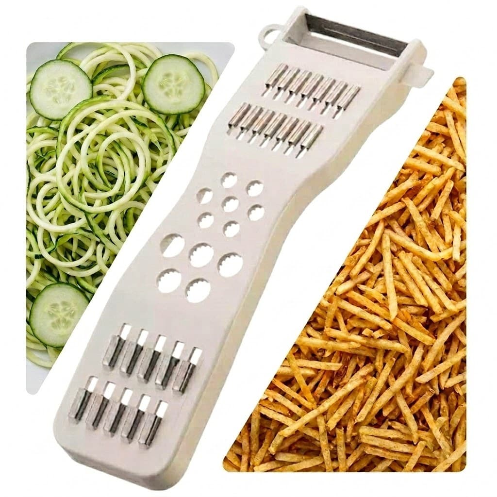 Ralador Descascador 5 em 1 KEITA Desfiador Legumes Verduras Frutas Multifuncional Manual