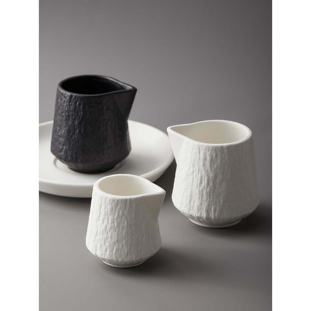 Mili estilo cerâmica café pequeno copo de leite pote de leite bife molho copo afiado bife suco combate tanque de açúcar
