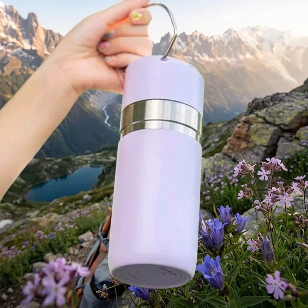 Garrafa Termica 500ml Inox para Escola Lancheira Crianças Suco Gelado Agua Fresca Copo Termico Livre BPA Seguro