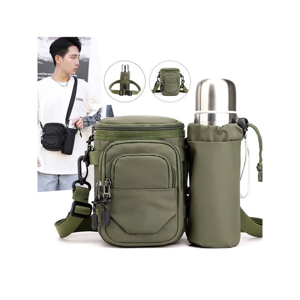 Copo de água destacável Bolsa Cintura Bolsa Masculina Versão Japonesa Coreana Lazer Viagem Ombro Bolsa Mensageiro À Prov