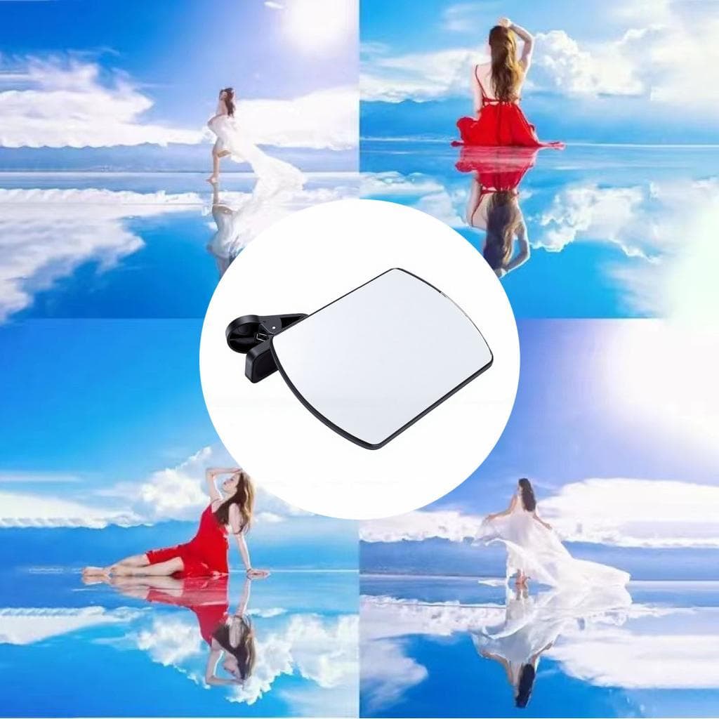 Kit de clipe de reflexão de espelho para câmera de smartphone, telefone de vidro universal para fotografia criativa ao