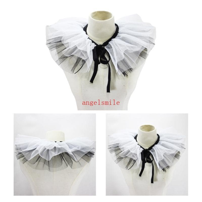 Elegante Babado Colar Renascentista Gargantilha Xale Para