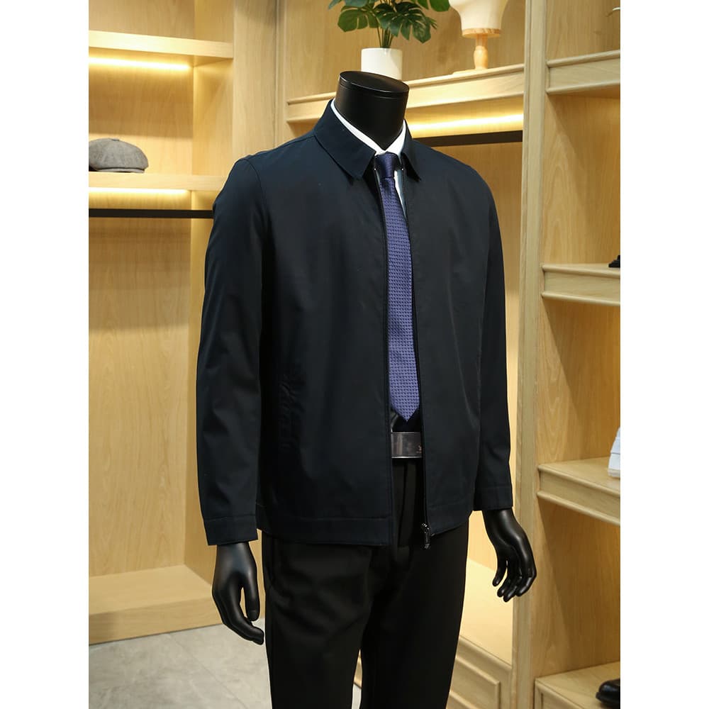 Roupas do dia dos pais pai livre primavera jaqueta masculina administrativo negócios Casual lapela meia-idade idosos pur