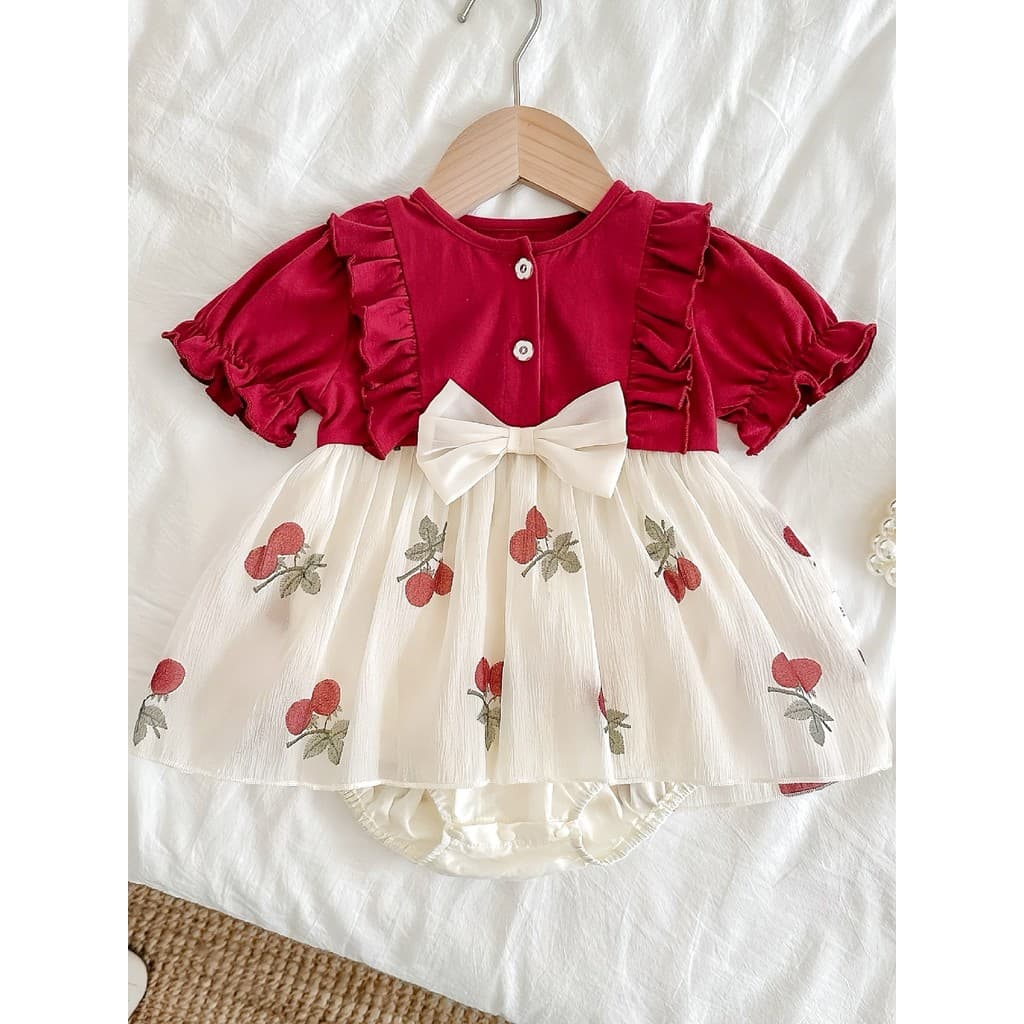 Feminino bebê verão macacão meninas roupas de verão gaze roupas de bebê mês inteiro cem dias princesa macacão