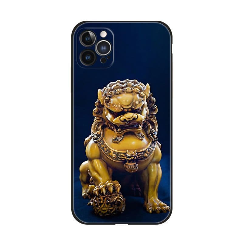 Lucky iPhone15 Pixiu Capa de telefone 14pro Huawei p60 Xiaomi Glory OPPO Único Masculino vivo8.24