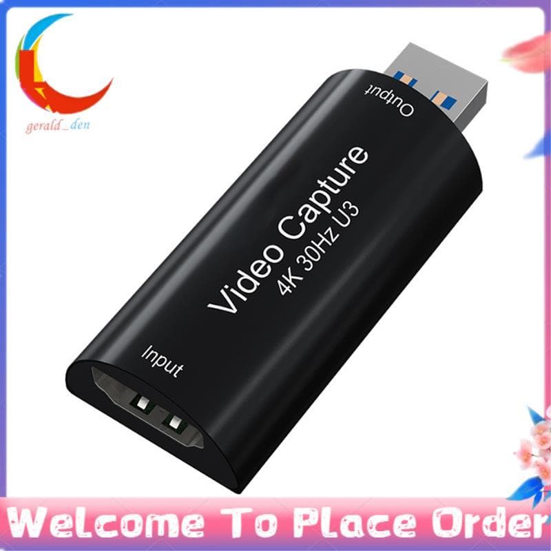 Gravação De Jogos 4K-Compatível Com Placa De Captura De Áudio E Vídeo USB 3.0 Para Laptop PC Câmera De Transmissão Ao Vi