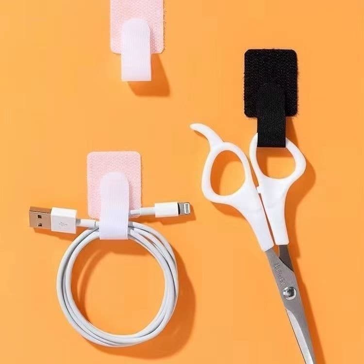 Organizador de cabos de Velcro, clipe, fivela de cabo, parede de mesa, eletrodomésticos, cabo de dados, organizador de a