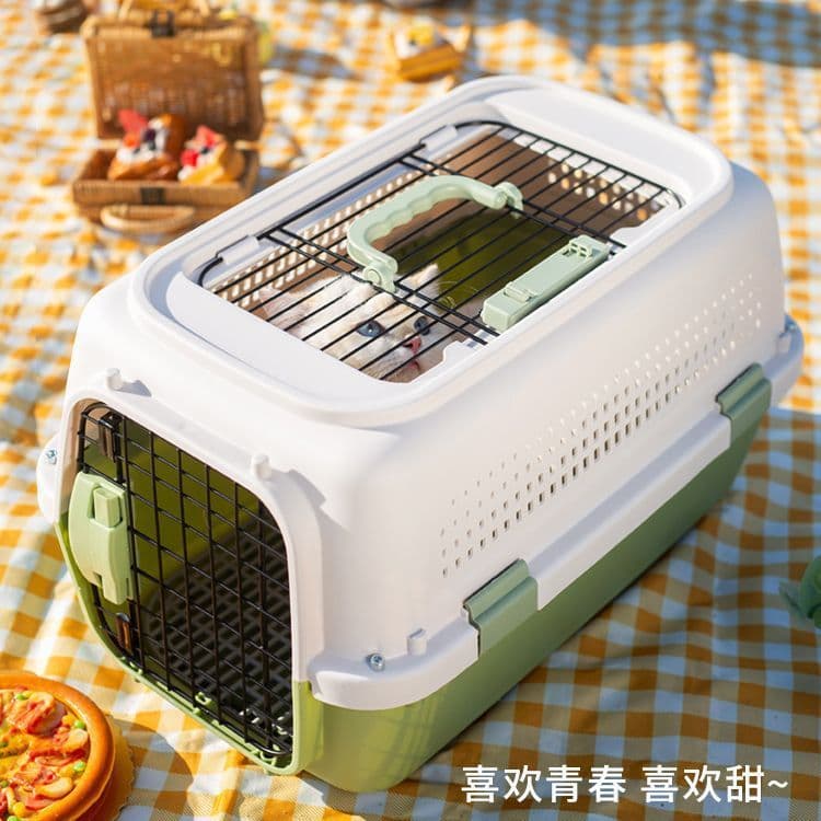 Caixa de ar para animais de estimação, gato, cachorro, passeio, portátil, gaiola para transporte de ar, caixa de Check-I