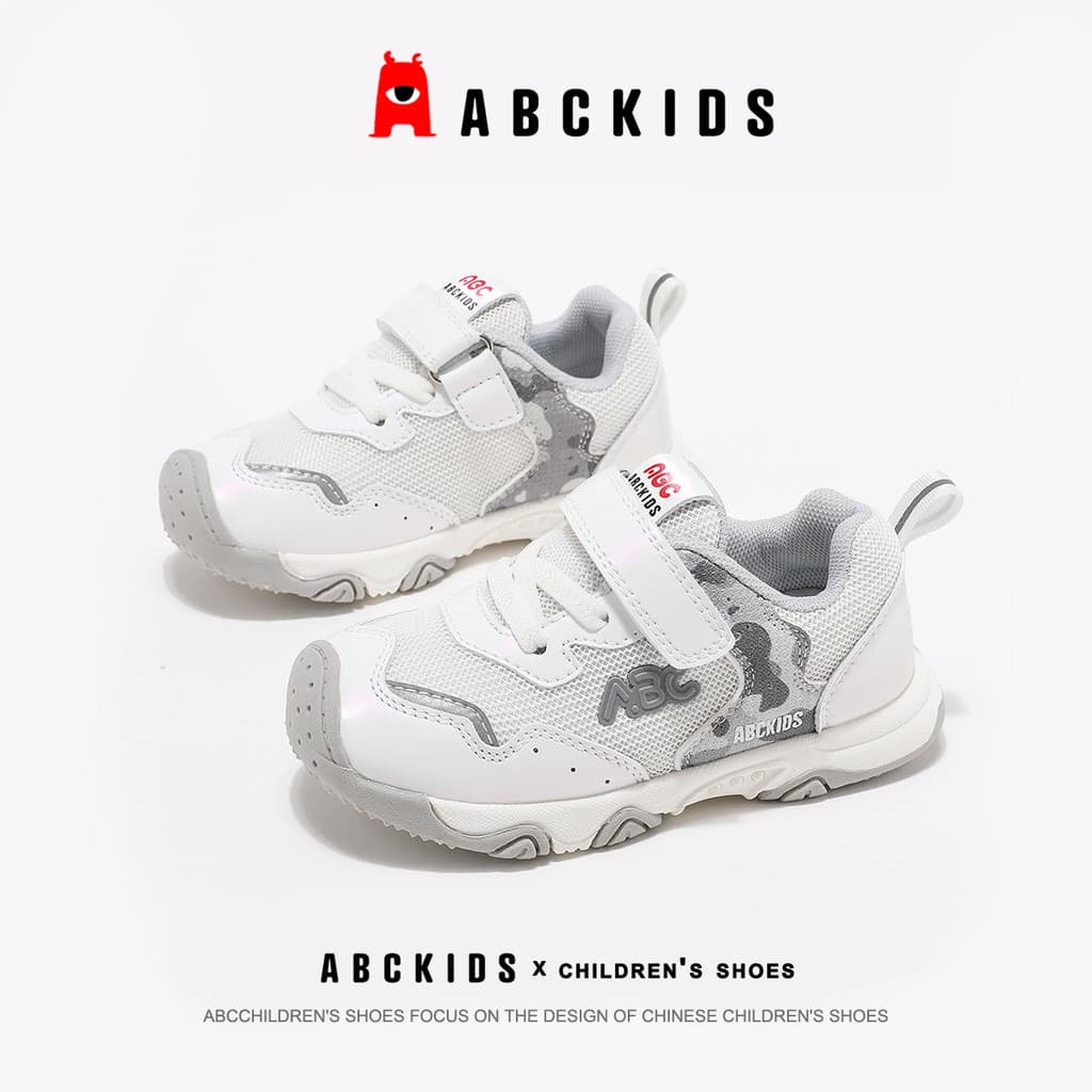Abckids sapatos infantis 2026 outono novo estilo confortável sapatos esportivos do bebê Anti-deslizamento sapatos menino