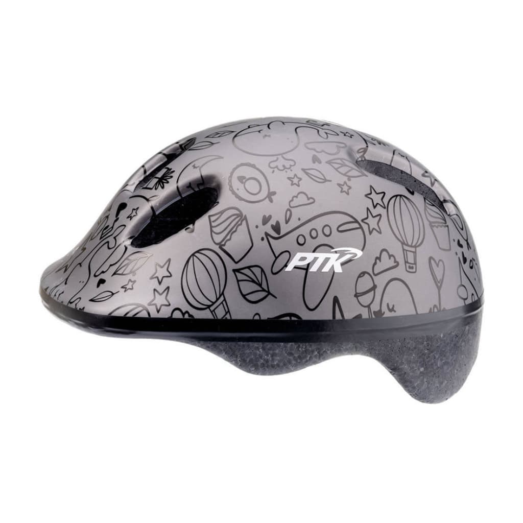 Capacete Infantil - Ptk Baby Ate 4 Anos 49/53 Sky Grafite