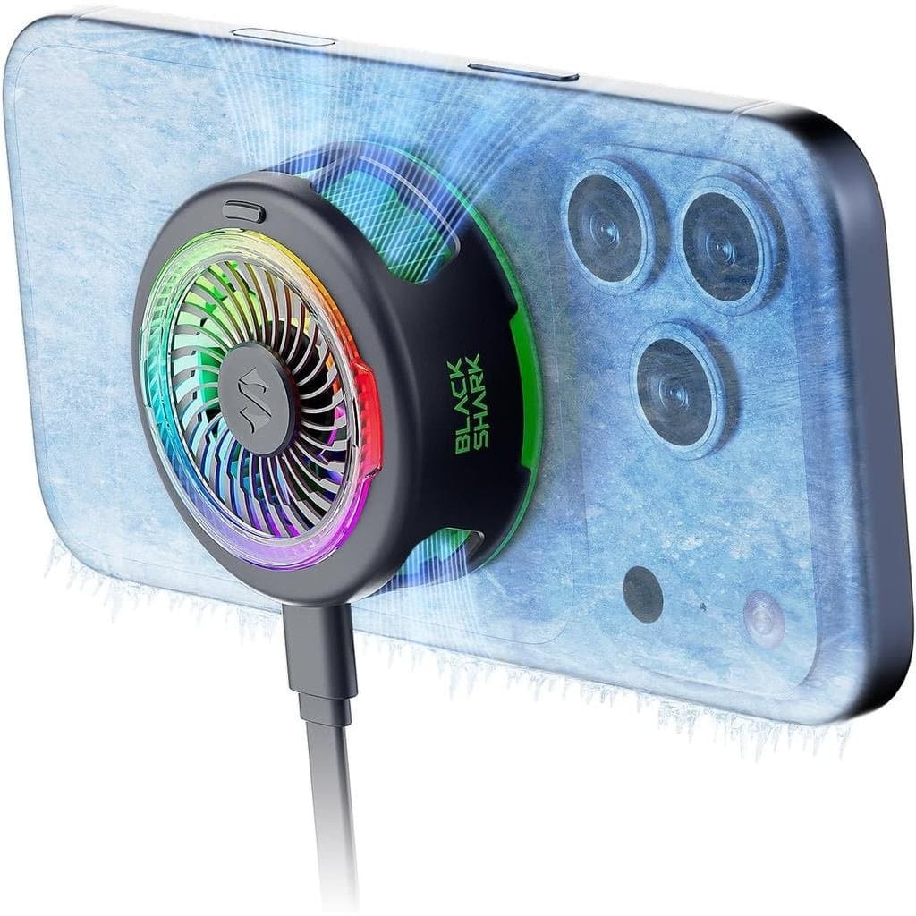 Black Shark FunCooler 6, Cooler Magnético para Celular para Jogos, Ventilador Portátil de Resfriamento para Celular com