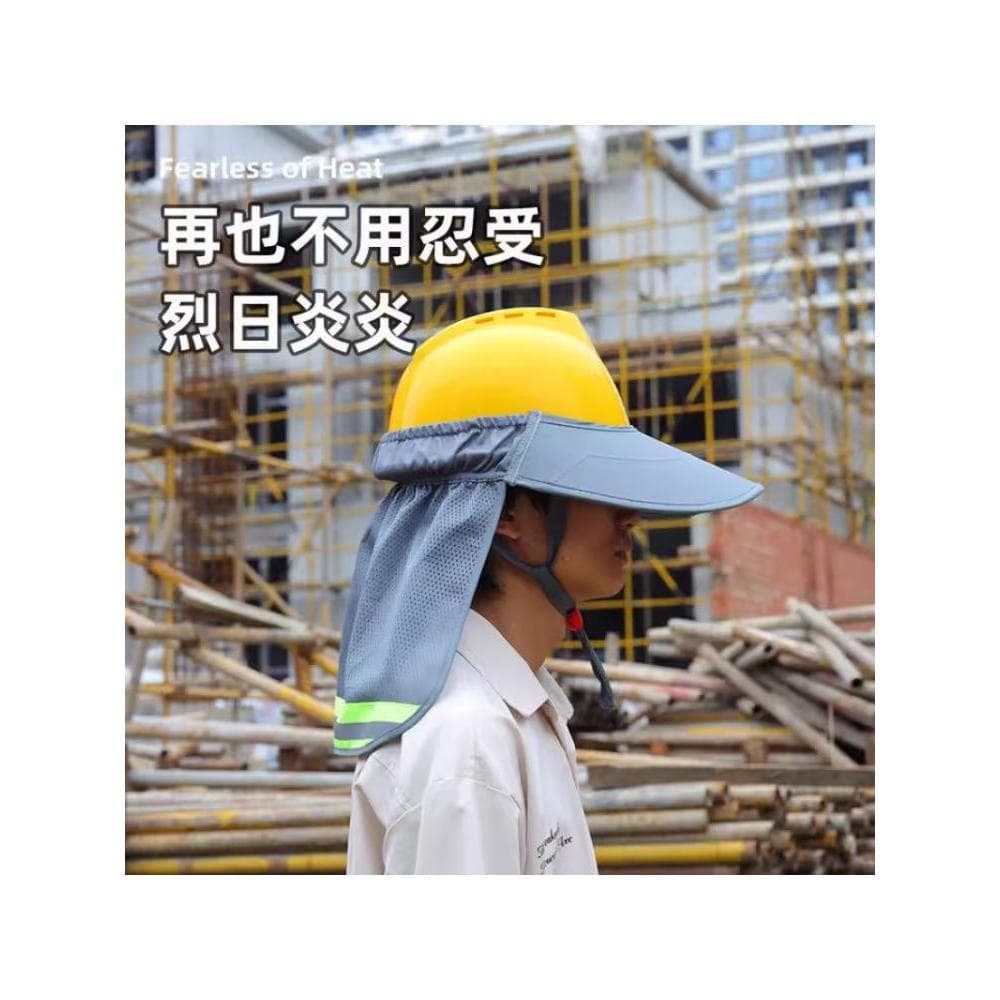 Chapéu de sol para canteiro de obras, chapéu de sol, capacete de segurança, aba, construção, masculino, verão, trabalho,