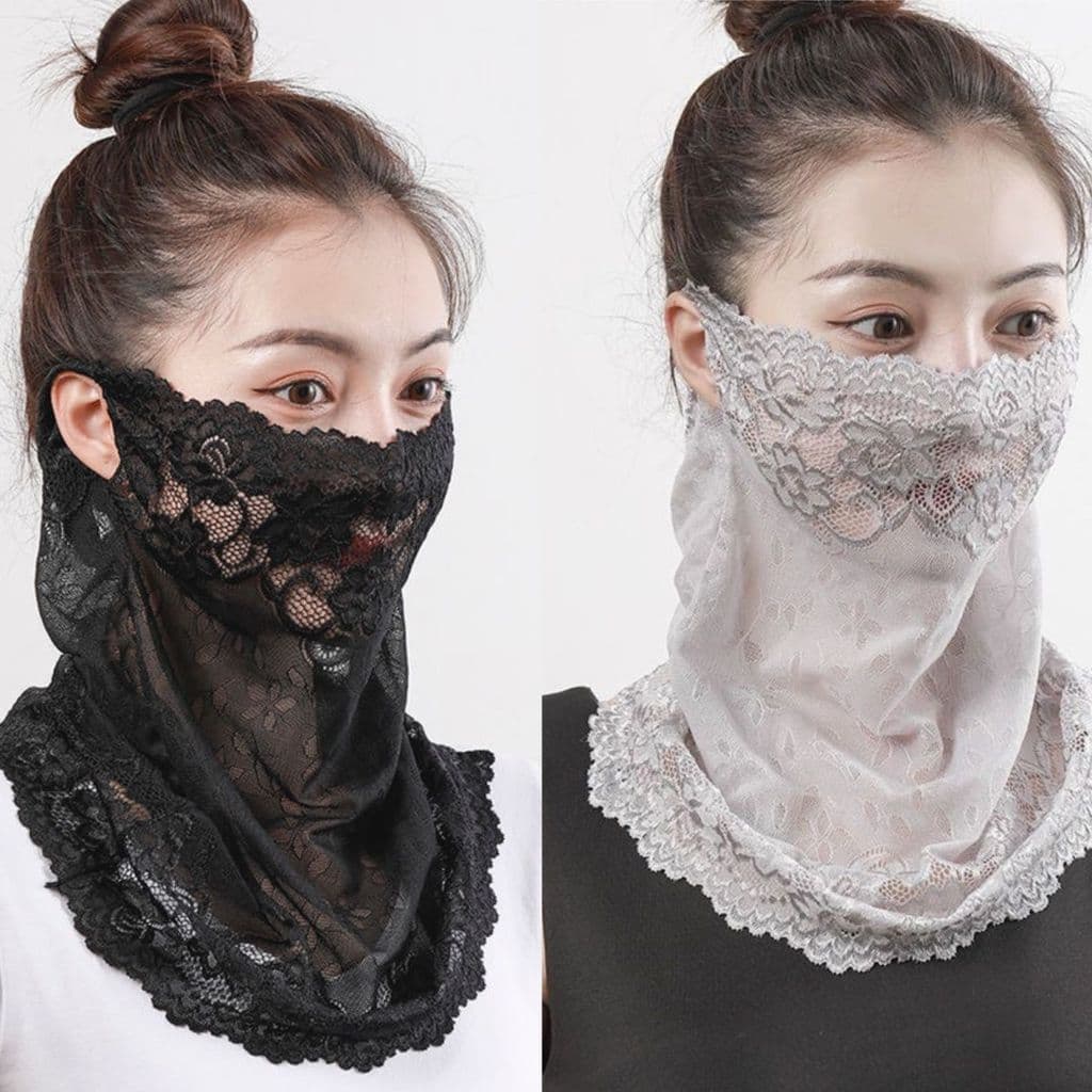 Verão fino respirável Chiffon máscara masculino feminino protetor solar anti-poeira anti-ultravioleta babador verão cach