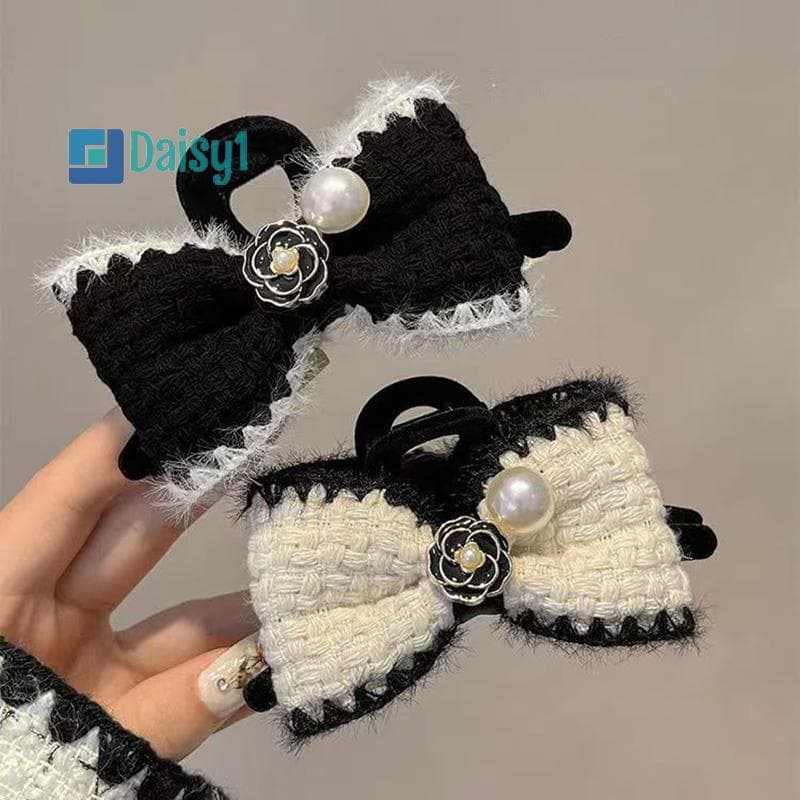 Mary1 Vintage Elegante Tecido Arco Garra De Cabelo Requintado Camélia Flor Grampos Para Mulheres Meninas Temperamento He
