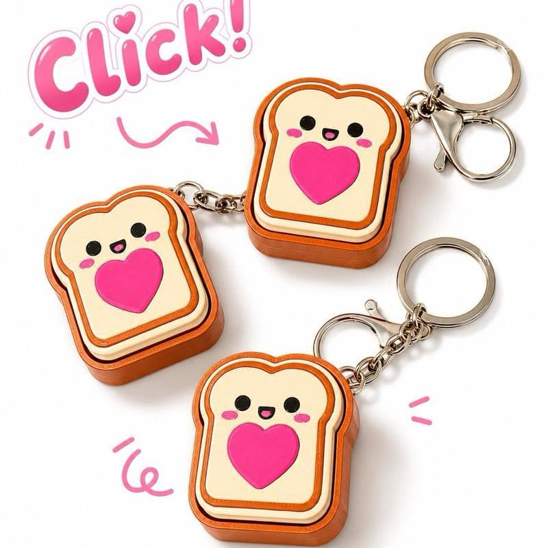 Chaveiro Click Fidget Sensorial – Botão de Clique Relaxante presente divertido