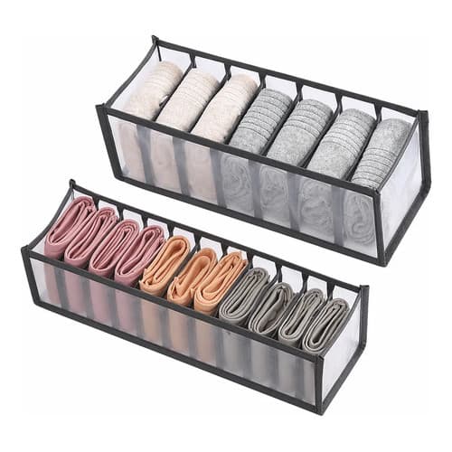 Kit Organizador De Gavetas Dobrável Com Divisórias