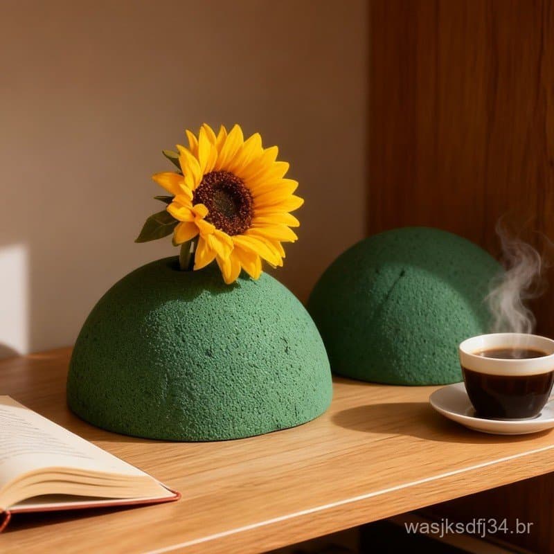 4/2/1Pcs Rodadas Espuma De Arranjo Floral-Bloco De Esponja Tijolo De DIY Lama Para De Flores-Decoração De Casamento E Ja