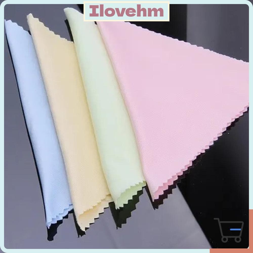 LUCKY-ILOVEHM 100pcs Toalhetes De Óculos , Panos De Limpeza De Microfibra De Cores Misturadas De Tricô Espessado , Laváv