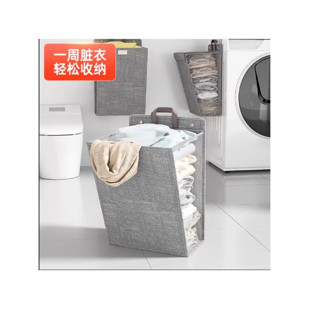 Cesta de roupas sujas montada na parede cesta de armazenamento de roupas sujas banheiro banho roupas ferramenta útil cas