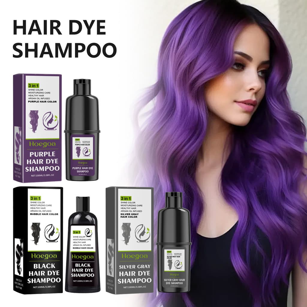 Shampoo para Cabelos Hoegoa com Essência Herbal Hidrata e Suaviza os Cabelos, Suave e Fácil de Aplicar, Shampoo para Cab