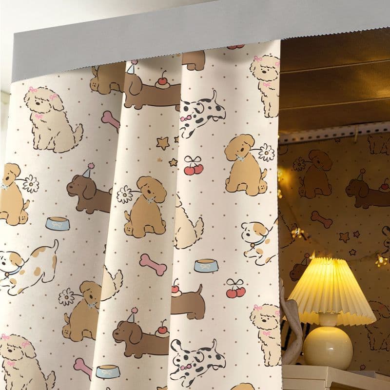 Cortina de cama para dormitório, cortina blackout para cama superior, cortina blackout reforçada para cama inferior em d