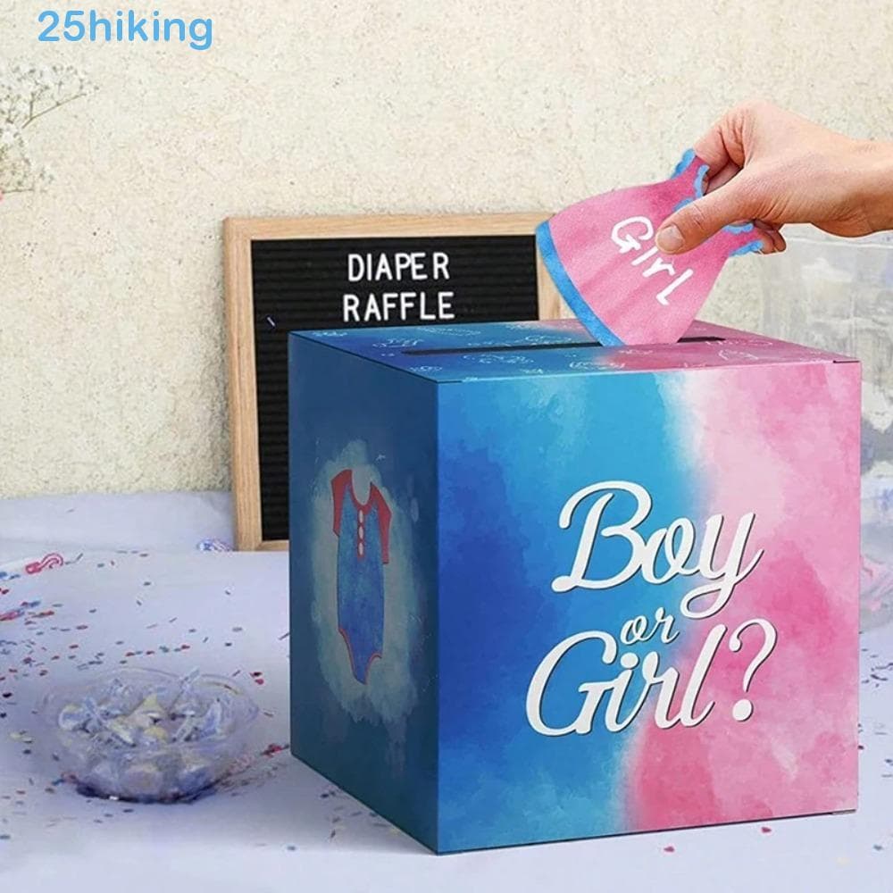 Caixa De Votação Reveladora De Gênero Do Bebê , Jogos De Papelão De Bênção Para Meninos Ou Meninas , Artesanato Faça Voc