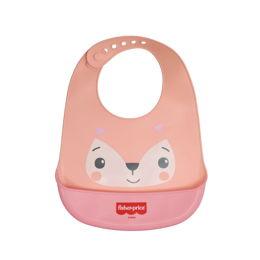 Babador Silicone Infantil Fun Time Fisher Price Girl
