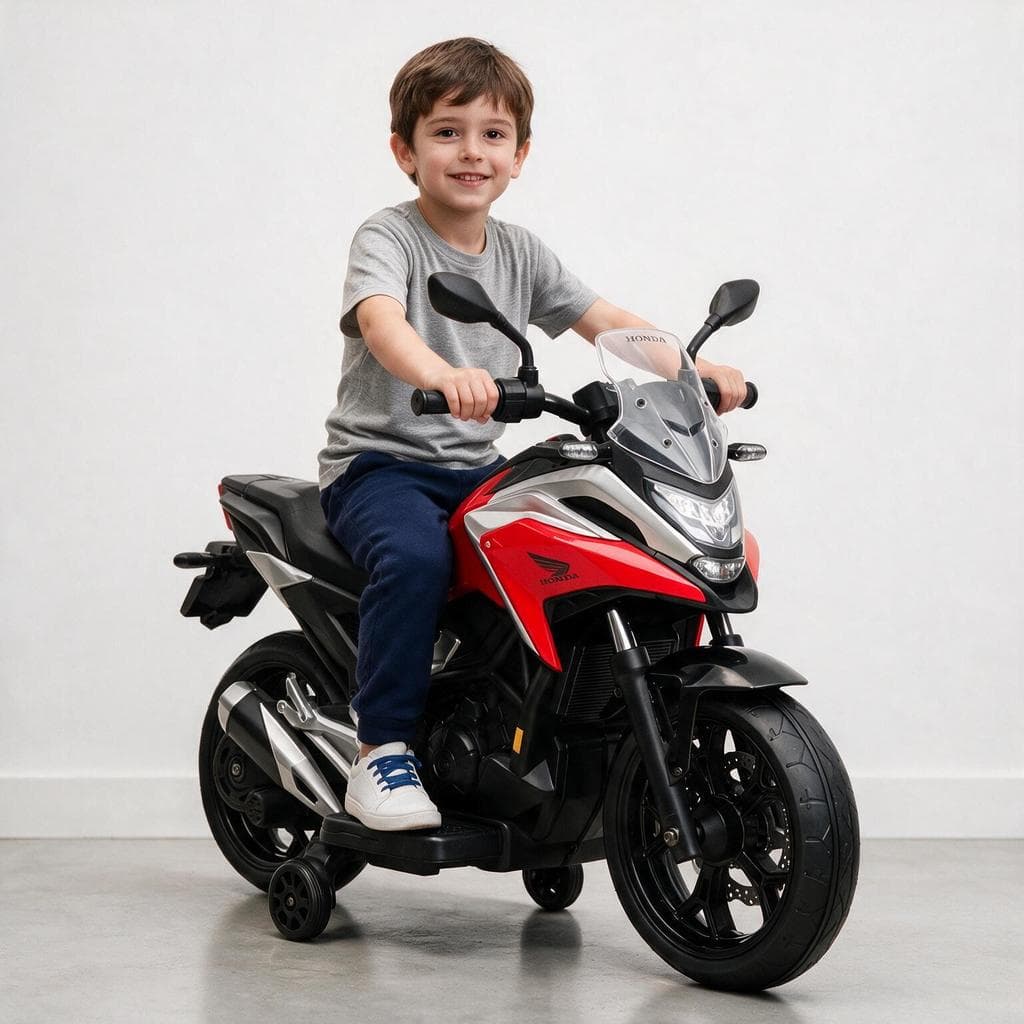 Mini Moto Eletrica Infantil 12V Grande Licenciada Honda NC 750X para Criança 2 a 5 anos para menino e menina Motorizada