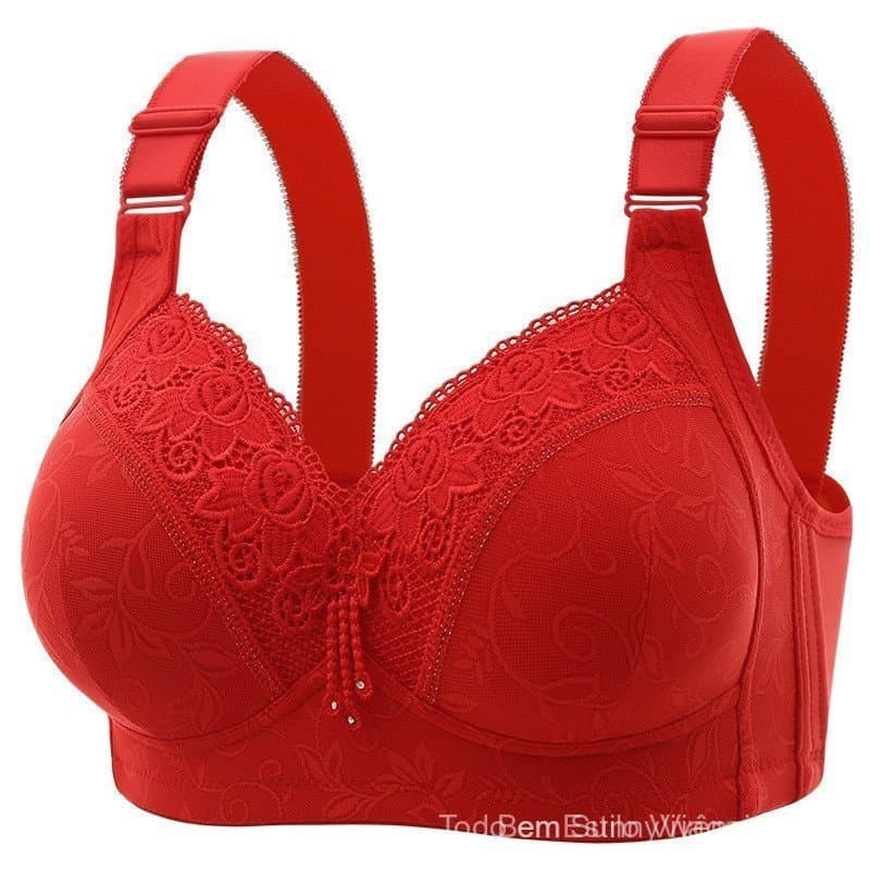 Novo Soutien Feminino Com Renda De Tamanho Push up Confortável Básico Mais Reforçado bojo