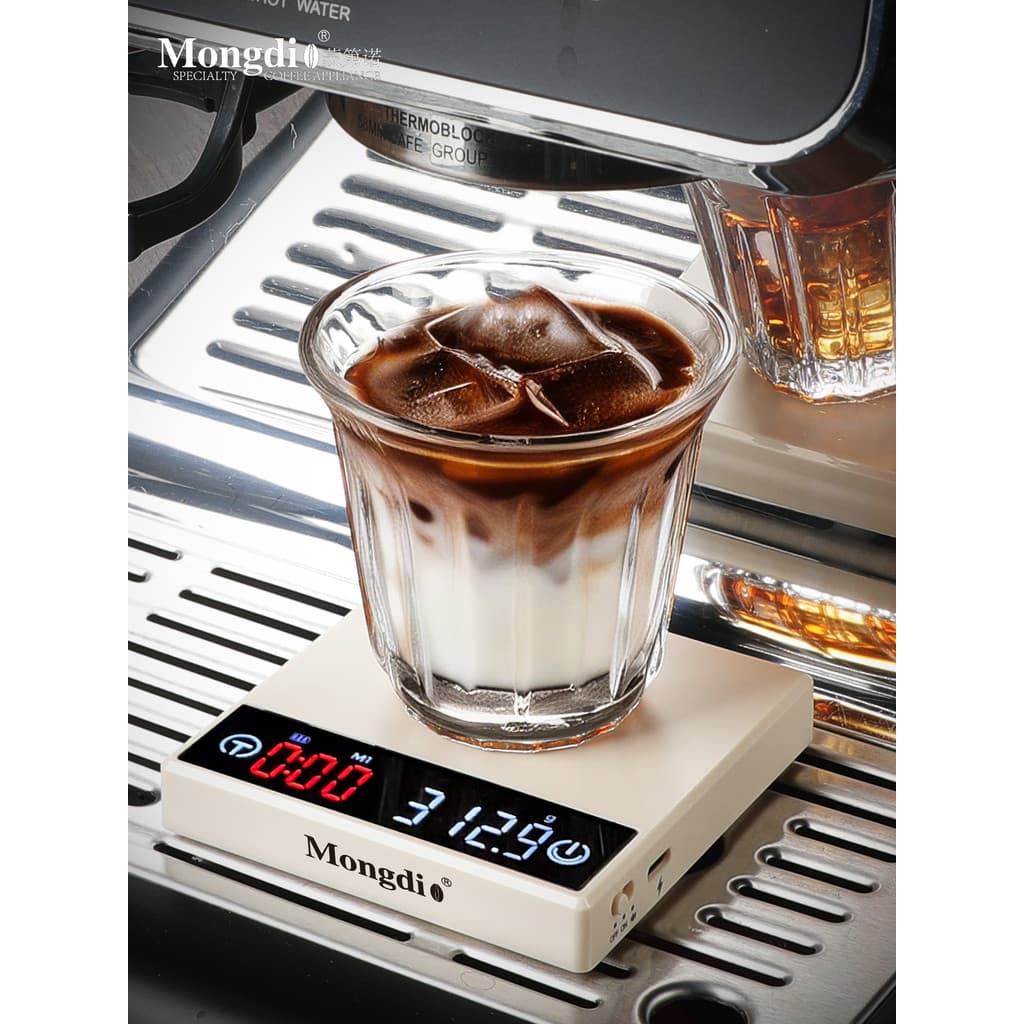 Mongdio Balança Eletrônica de Café Balança Eletrônica de Grão de Café Balança Italiana Máquina de Café Fabricada à Mão B