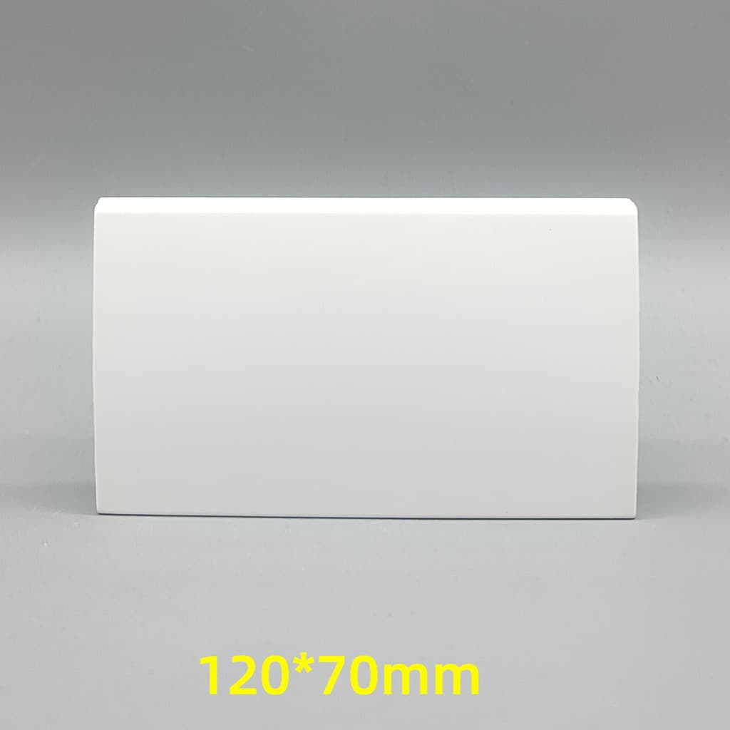 Painel de soquete de interruptor defletor em branco, 120*70, placa em branco de seis bits, placa de cobertura generosa,