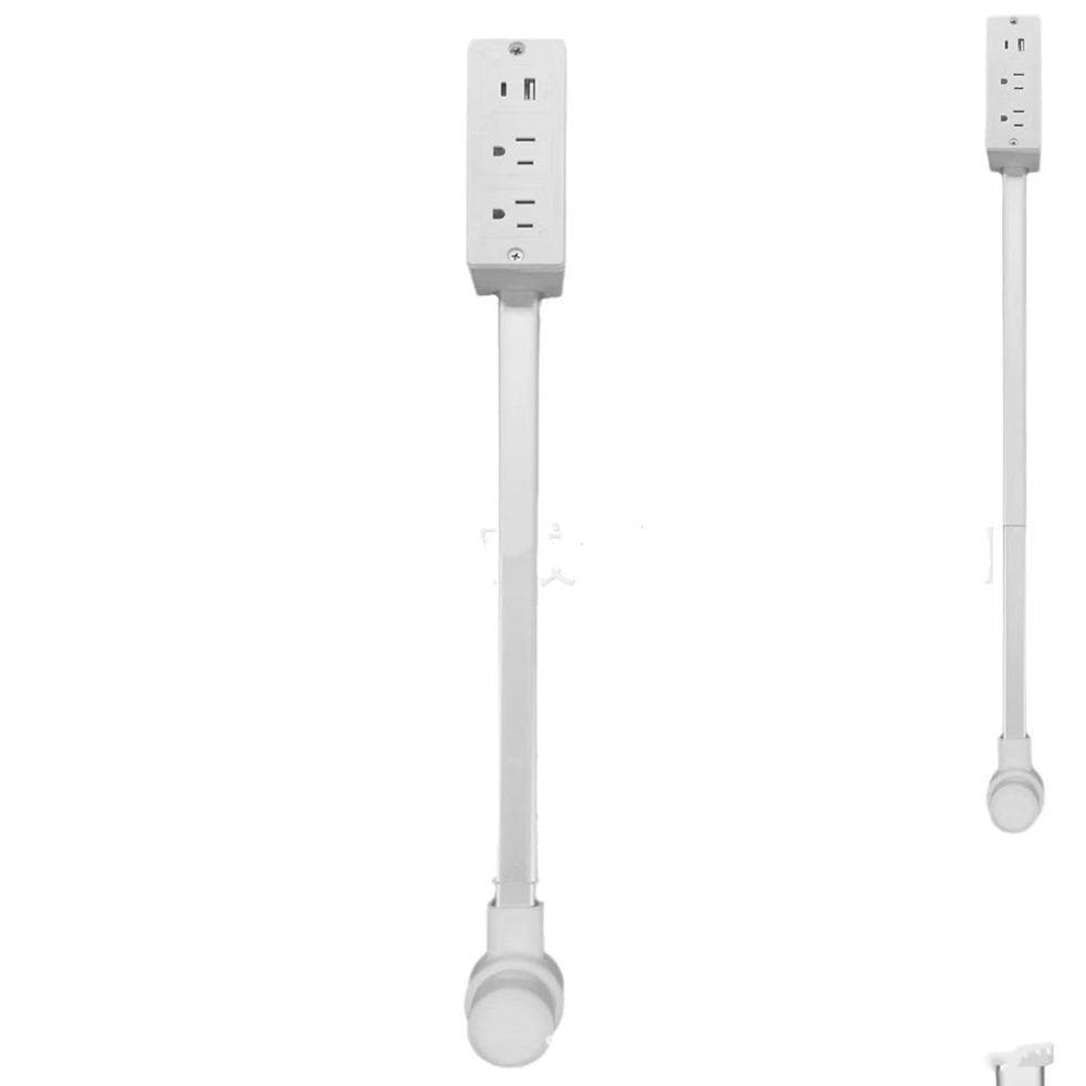 Extensor De Tomadas De Energia SUEBR , Comprimento Ajustável Gira 180 ° Tomada Elétrica , Branco