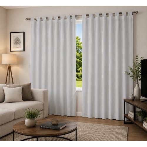 Cortina blackout película 280x240cm cinza VIDA PRATIKA ilhós 01 cortina pronta uso