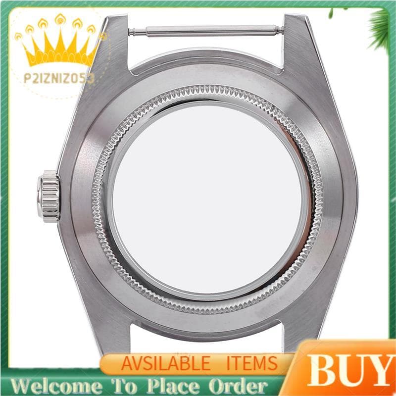 Caixa Polida De Aço Inoxidável 39Mm , Vidro De Safira , Adequado Para Movimento NH35/NH35A NH36 , Capa Traseira Transpar