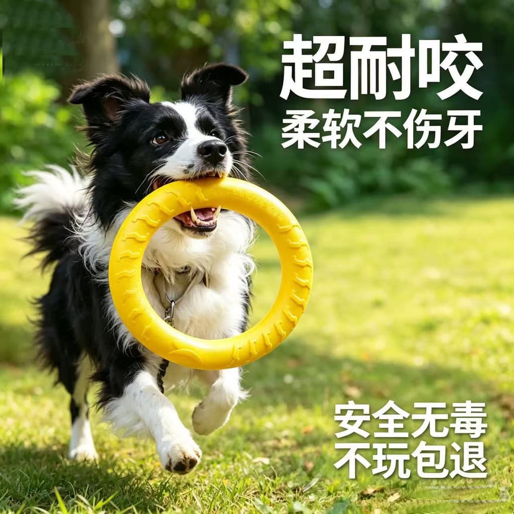 Cão treinamento cão círculo brinquedo cão Frisbee brinquedo do cão resistente à mordida Molar borda pastor grande cão tr