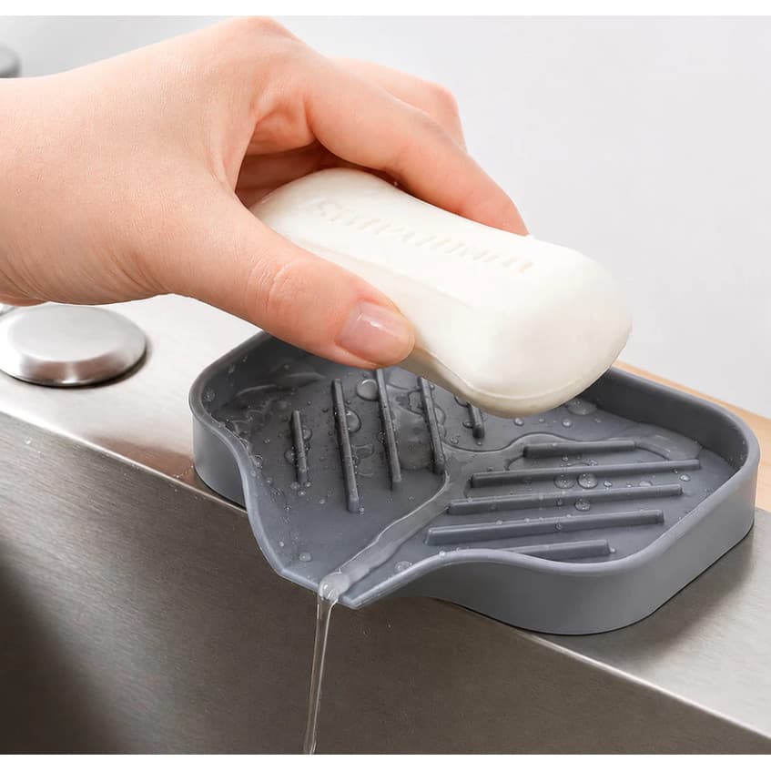 Saboneteira De Silicone Com Dreno, Antiderrapante