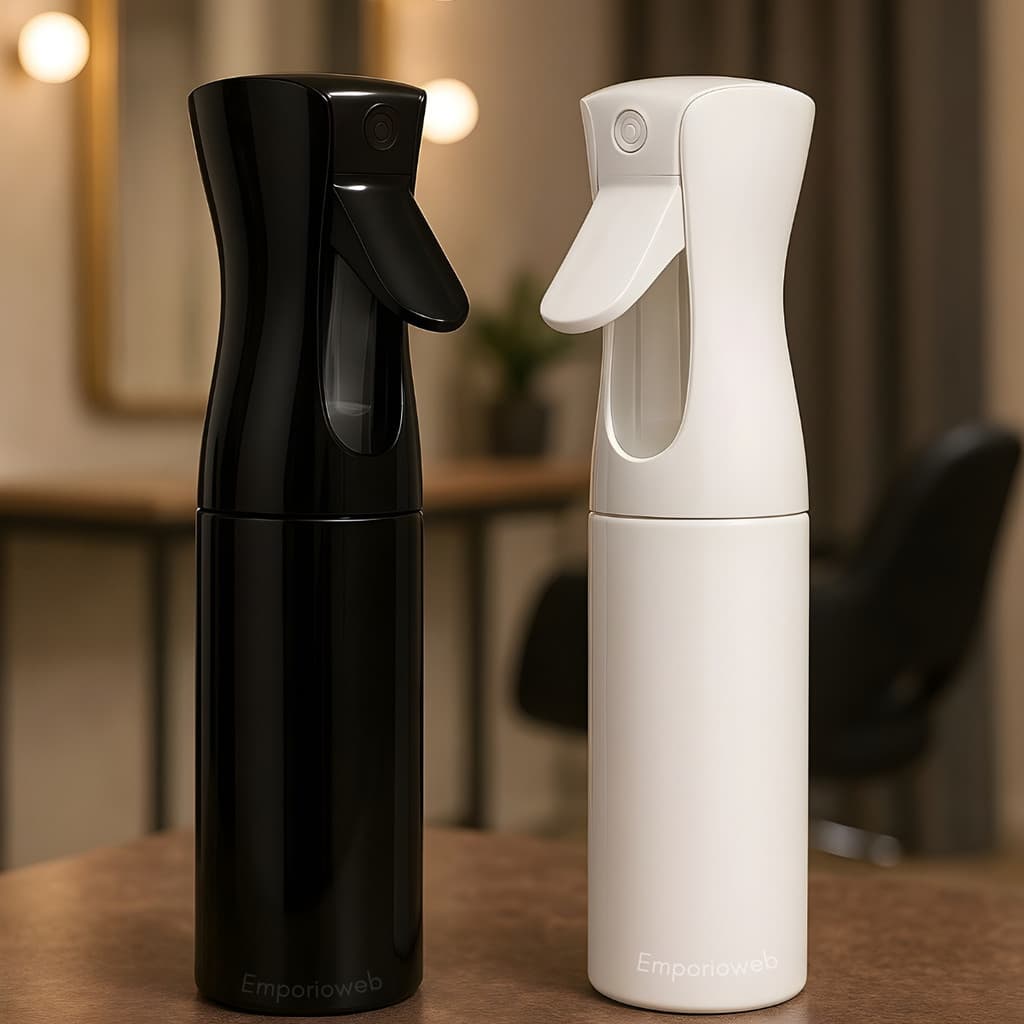 Borrifador Pulverizador Névoa Jato Contínuo Spray Barbeiro Cabeleireiro Cachos 200ml Spray Salão