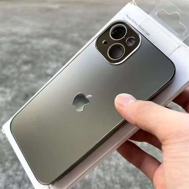 Capa De Telefone De Vidro Galvanizado Fosco-Compatível Com iPhone13/12/11/14/15/16 Pro Max-&-* -