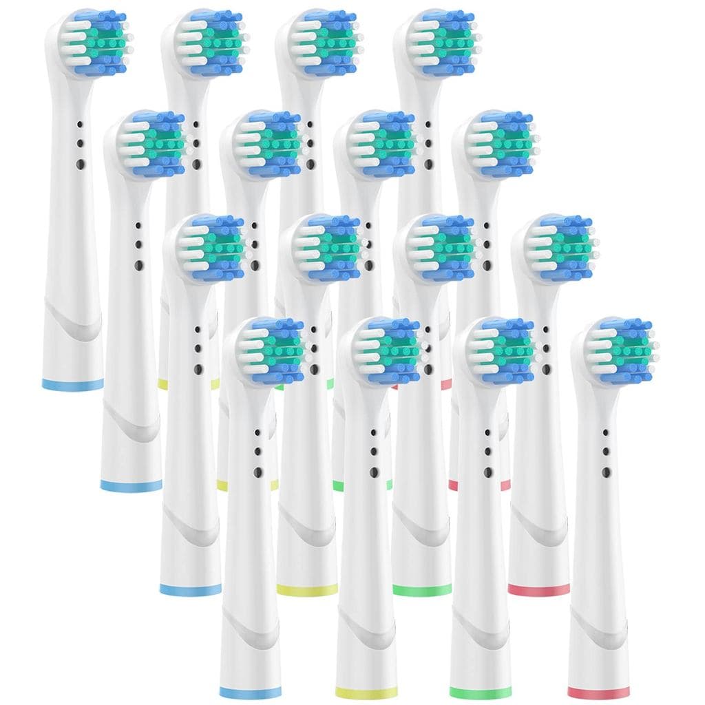 Escova de dente elétrica Oral-B escova de substituição básica com escova macia e limpa-interdental.