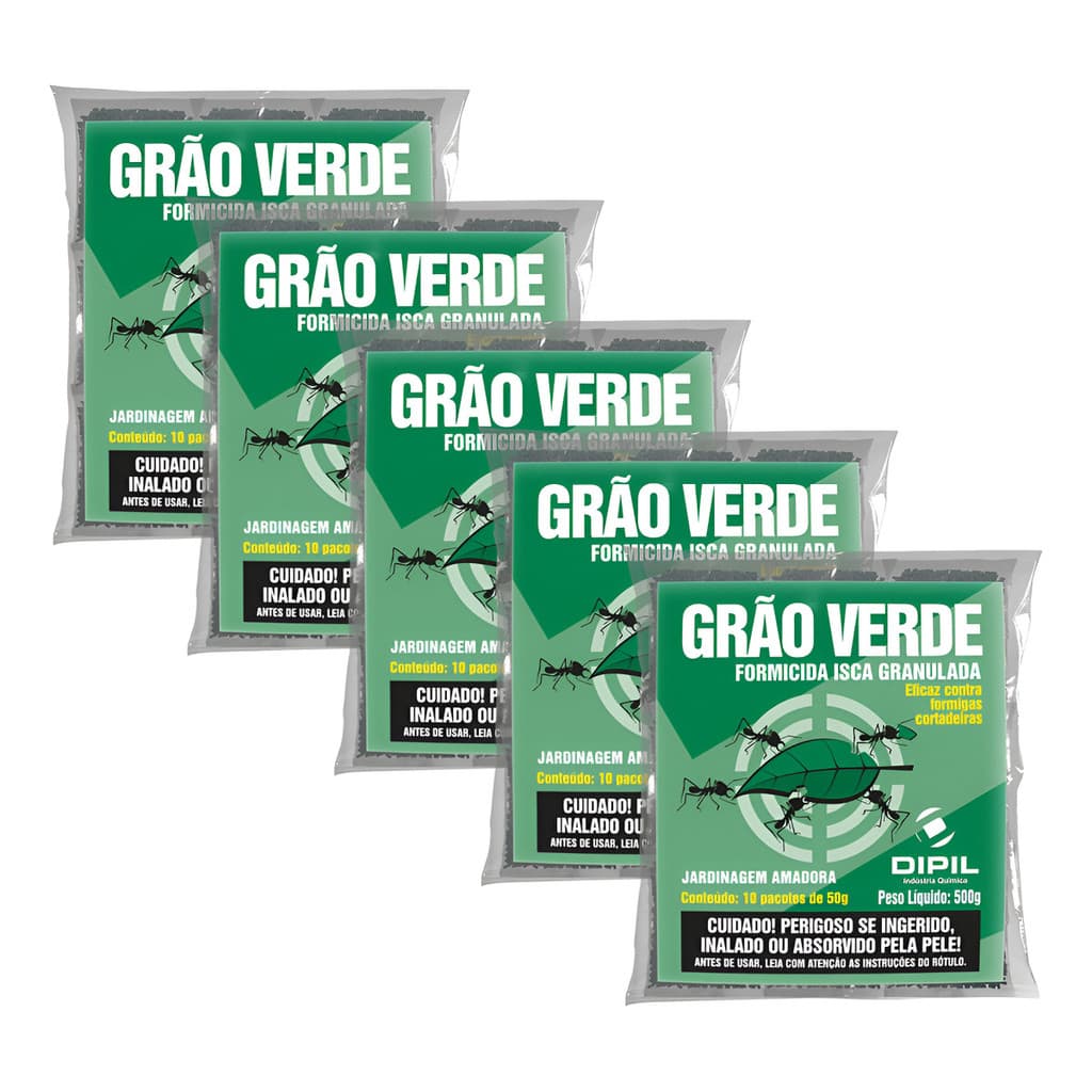 Gão Verde Formicida Contra Formigas Jardim Granulado 2,5kg
